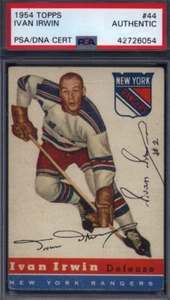 1954 Topps #44 Ivan Irwin Signed Autograph PSA/DNA Rangers PSA Authentic - Picture 1 of 2