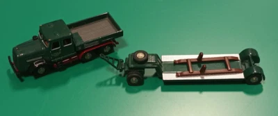 BUB Bubmobile 07050 H0 Kaelble K650 mit Tieflader B. Aumann KG ohne OVP - Bild 1 von 4