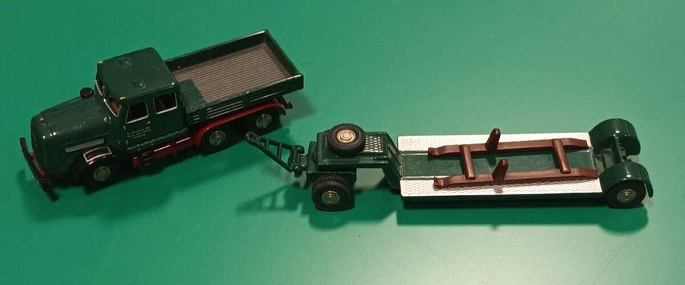 BUB Bubmobile 07050 H0 Kaelble K650 mit Tieflader B. Aumann KG ohne OVP - Bild 1 von 4