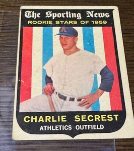 1959 Topps - Sporting News Rookie Stars Charlie Secrest #140 (RC) -EX -Free Ship - Bild 1 von 2
