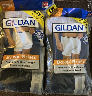 Gildan Boxer briefs Premium Cotton comfort plush waistband 5 pack size Small (2) - Image 1 of 2