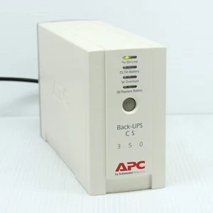 APC Back UPS CS 350 VA, 230 V, BK350EI 4x IEC C13 Outlets - Tested Ready to use - Zdjęcie 1 z 15