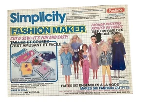 Vintage 1989 Pastime Simplicity Fashion Maker Crafting Kit - Bild 1 von 10