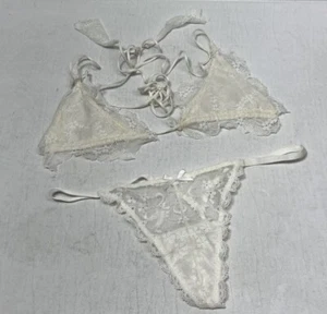 La Perla Beige Set Bra (USA 36B) Beige Mesh - Picture 1 of 9
