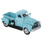 Tin Car Model Iron Little Blue Truck Toy Decor Decorative Trucks