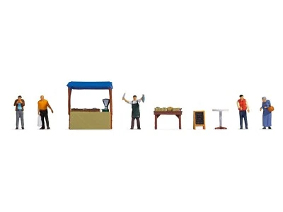 HO Scale People - 16228 - Themed Figures Set "Fish Stall" - Image 1 of 2