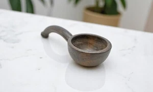 Antique Wooden and Iron Kitchenware Oil Spoon Original Old Hand Crafted - Picture 1 of 7