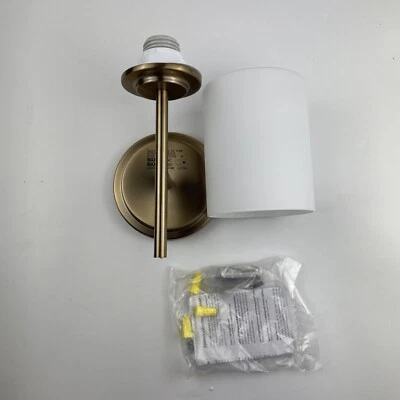 Kichler 55140BNB Ali 1-Light Brushed Natural Brass Bathroom Wall Sconce Light - Image 1 of 4