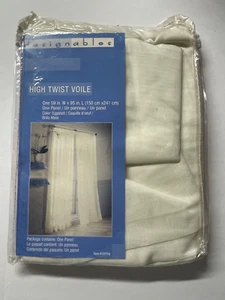 High Twist Voil Panel 59"" x 95"" Eierschale - Bild 1 von 3