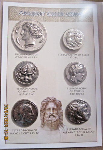 Coin Replicas Ancient Greek Coins - can be used as an Educational Resource!