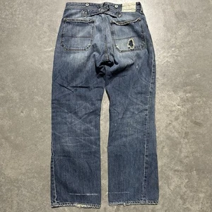 VTG Ralph Lauren Polo Jeans Workwear Buckle Back Denim Jeans Pants 32x30 RRL - Picture 1 of 13