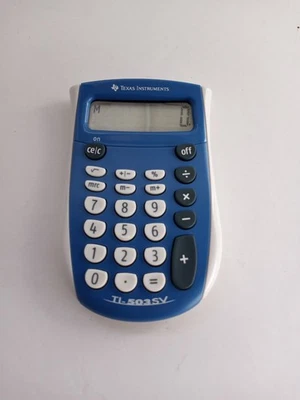 Texas Instruments TI-503SV Pocket Calculator 8-Digit LCD TI503SV Tested No cover - Image 1 of 3