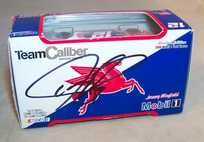 1:64 TEAM CALIBER 2000 #12 MOBIL 1 JEREMY MAYFIELD OWNERS HOTO AUTOGRAPHED MIB - Image 1 of 4