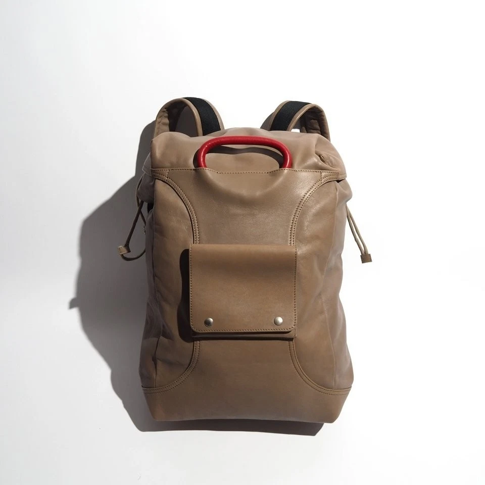 Mochila Maison Martin Margiela 11 réplica de cuero marrón archivo Japón Foto 1 de 4