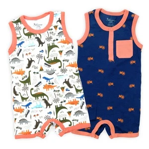 Baby Infant Boys Girl Sleeveless One-Piece Vest Rompers Tank Top Jumpsuit Tod... - Picture 1 of 8