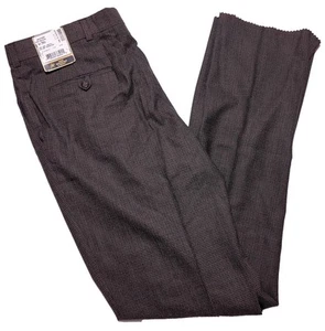 HART SCHAFFNER & MARX 100% Wool Worsted Pleated Dress Pants 34 or 35 Unfinished - Picture 1 of 11