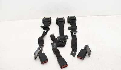 2002 BMW E39 530i Rear Left Right Center Seat Belt & Buckle Set OEM KW63 - Image 1 of 4