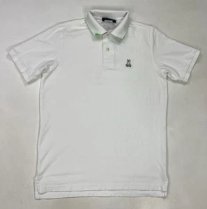 Psycho Bunny Poloshirt Herren Slim Fit Größe 5 Medium Weiß Kurzarm - Bild 1 von 9