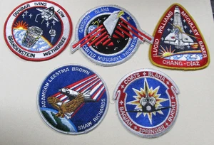 LOT OF 5   NASA Cloth patches - Vintage  Apollo and Space Shuttle  4 INCHES  #A2 - Picture 1 of 1