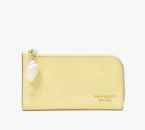 Cartera pequeña plegable Kate Spade Devin patente KL613 VOP Yuzu Jam - Imagen 1 de 4