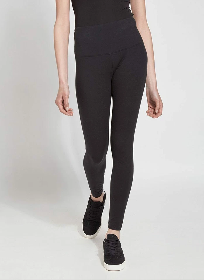 ¡Nuevo! $60 LYSSE Leggings de Algodón Favorecedores Estilo 2280, Negros; PEQUEÑOS Foto 1 de 2