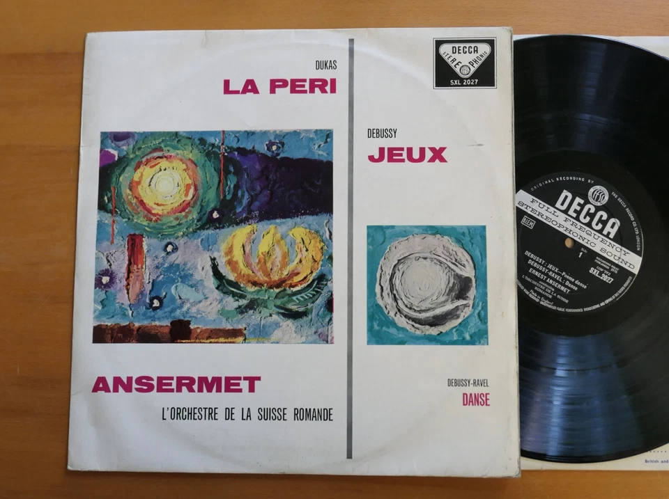 SXL 2027 ED1 Dukas La Peri Debussy Jeux Ansermet Decca 1st WBg BBB 1E 1E - Image 1 of 4