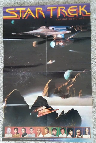 Nichelle Nichols signed poster for Star Trek The Motion Picture; 1979; Paramount Cover