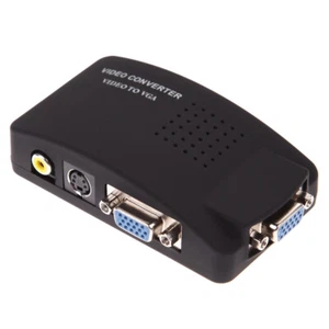 Convertidor de video RCA compuesto S-Video AV a VGA para PC a TV - Imagen 1 de 4