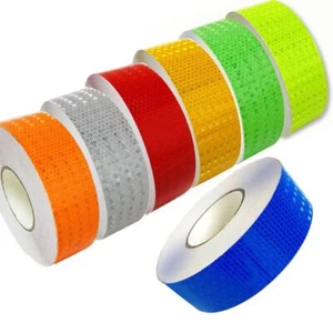 Reflective Safety Warning Tape Roll for Car Truck Van - Self Adhesive Strip Deca - Picture 1 of 33