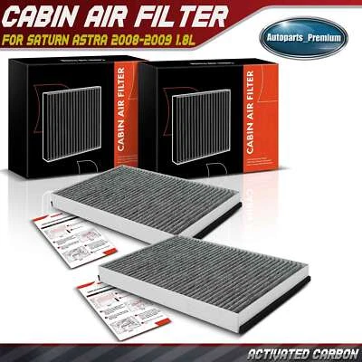 2x New Front Activated Carbon Cabin Air Filter for Saturn Astra 2008-2009 1.8L - Image 1 of 4