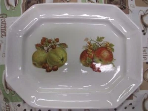Bisque White Octagonal 15" Handmade Bread Serving Platter Plate Country Feel - Picture 1 of 12