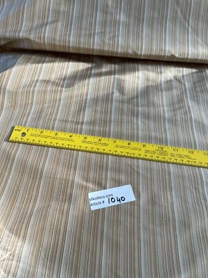 SILK TAFFETA STRIPES - CAPPUCCINO, BY THE YARD. - Image 1 of 4