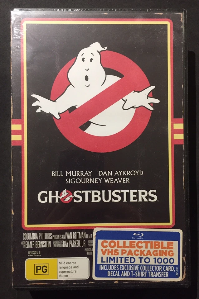GHOSTBUSTERS (1984) BLU RAY BRAND NEW JB HI-FI VHS CASE EXCLUSIVE REGION FREE - Image 1 of 2