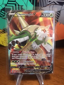 Pokemon Chesnaught V 171/195 Silver Tempest Full Art Ultra Rare NM/M - Picture 1 of 2