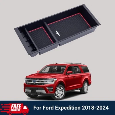 1x Center Console Organizer Insert Tray Storage Box For Ford Expedition 2018-24 Foto 1 de 4