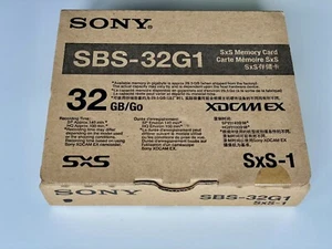 Sony SxS-1 32GB Memory Card SBS-32G1 – Brand New Sealed - Picture 1 of 3