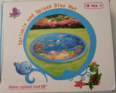 Sprinkle and Splash Play Mat 68” Water Splash Mat Kids, 18+ Months - NEW - Image 1 of 3