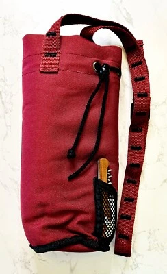 Picnic Time Inc. Enfriador de vino aislado con abrebotellas, correa ajustable granate Foto 1 de 4