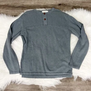 Zara Boys 9-10 Gray Henley Light Knit Sweater - Picture 1 of 6
