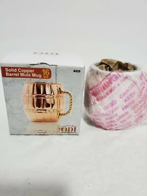 Старый голландский международный твердого меди Москва мул круглый бочонок кружка 16 унций ODI новый в коробке  - Изображение 1 из 4