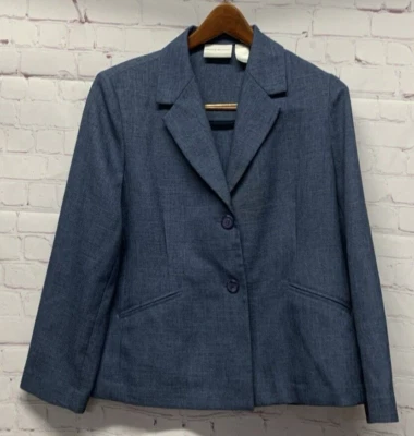 Брюки Alfred Dunner костюм миниатюрный 12P синие однотонные брюки размер 30x26" - Изображение 1 из 4