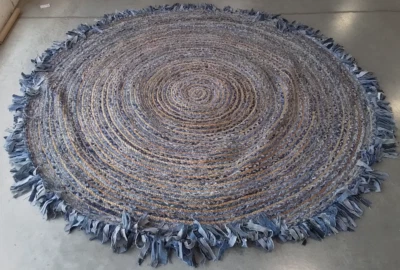 Alfombra MARFIL / DENIM 8'-0" x 8'-0" con defecto, precio reducido 1172772583 CAP206D-8R Foto 1 de 4