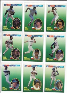1989 Fleer '89 FLEER ALL-STAR TEAM Pick-A-Card Bonilla Clark Eckersley Franco ++