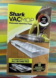 Shark VacMop Vac Mop Disposable Hard Floor Refill Pads 1 Box (10 Count) - Picture 1 of 4