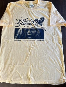 Kurtis Conner Large Rare Please Be Nice To Me T-Shirt Kurtistown Yellow - Picture 1 of 5