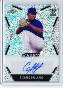 2021 LEAF FLASH RICHARD GALLARDO ROOKIE AUTO REFRACTOR CUBS PD - Picture 1 of 2