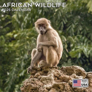 African Wildlife Calenar 2025 - Calendario de pared de vida silvestre - ¡Hecho en Estados Unidos! - Imagen 1 de 8
