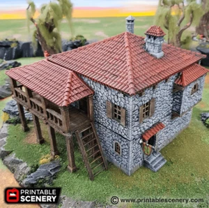 Port Tavern - Fantasy Building - Fantasy Tabletop Terrain - Picture 1 of 9