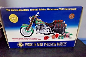FRANKLIN MINT HARLEY DAVIDSON WEIHNACHTEN 2001 MOTORRAD - NIE AUSGESTELLT - Bild 1 von 1
