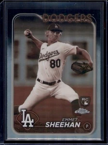 2024 Topps Chrome - #221 Emmet Sheehan (RC) - Picture 1 of 2